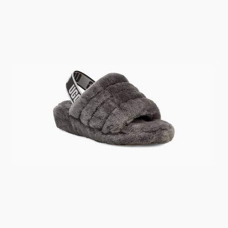 UGG Fluff Yeah - Badesandaler Dame - Dyp Grå (NO-X343)